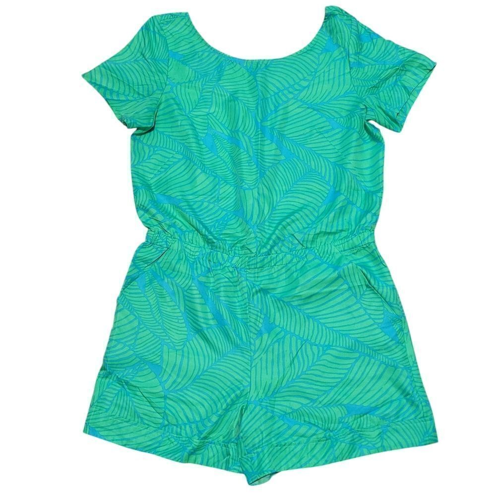 Loft tropical short sleeve romper
